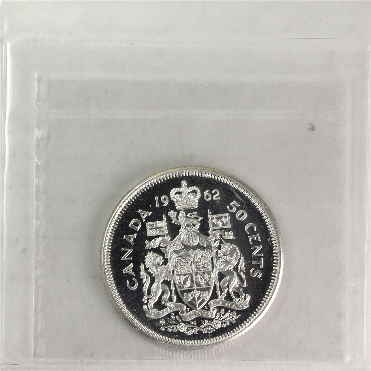 1962 Canada 50-cents ICCS Certified PL65 UHC