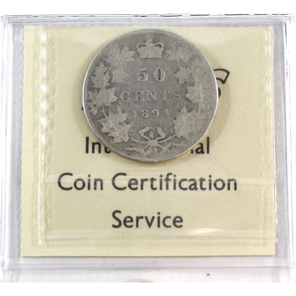 1894 Canada 50-cents ICCS Certified Fair