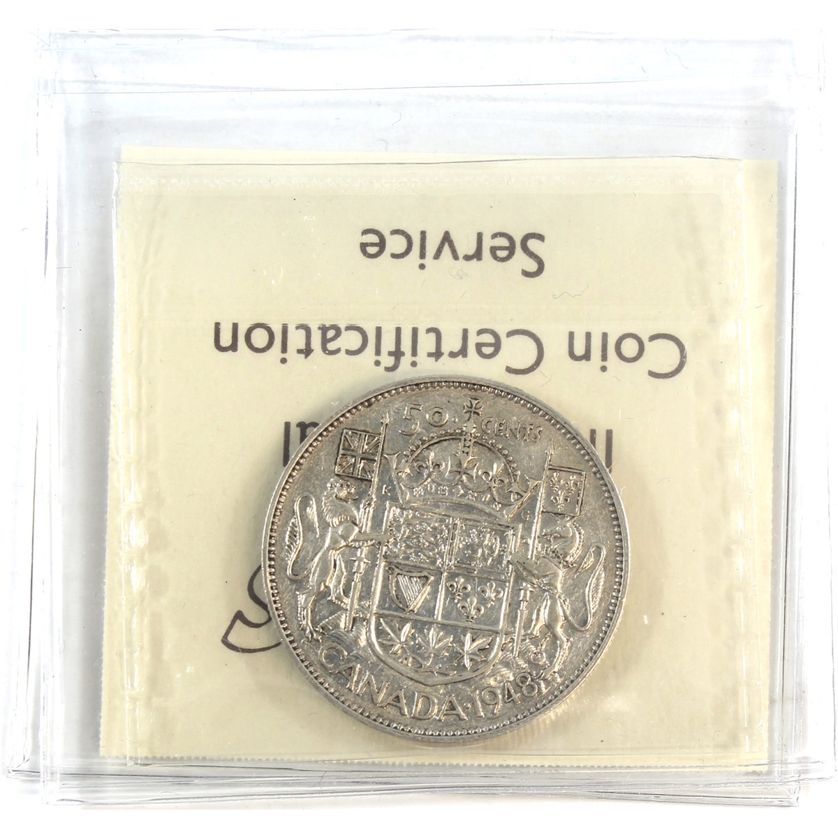 1948 Canada 50-cents ICCS Certified F12
