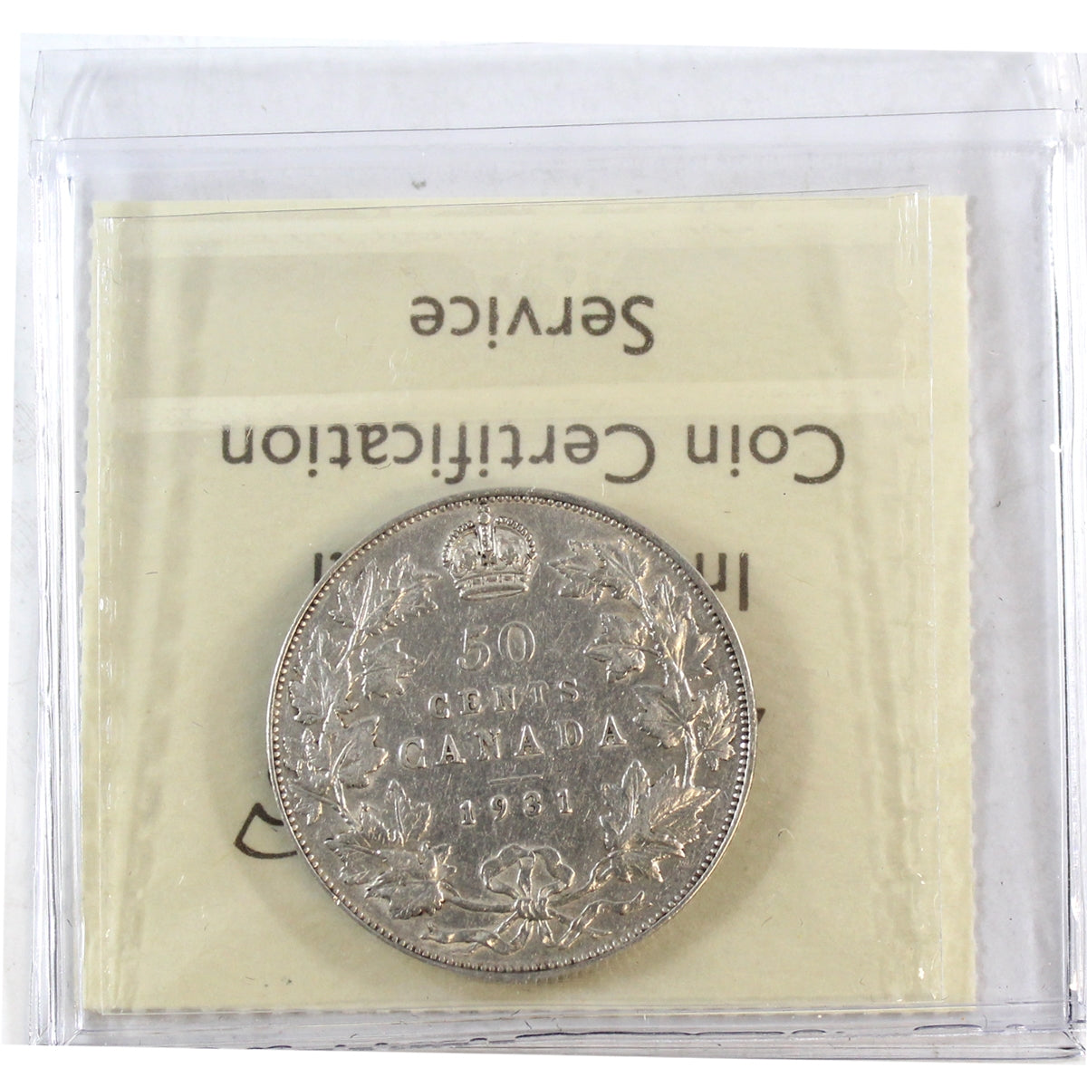 1931 Canada 50-cents ICCS Certified VF30