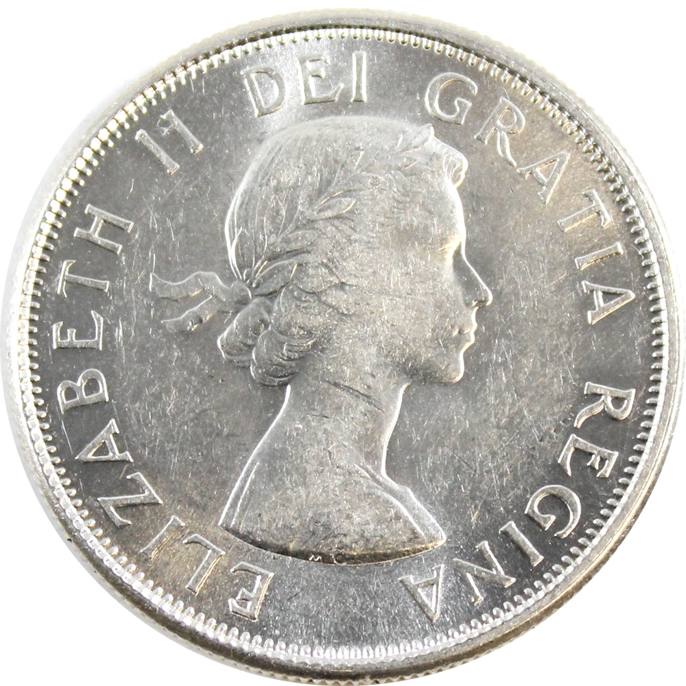 1962 Canada 50-cents Almost Uncirculated (AU50)