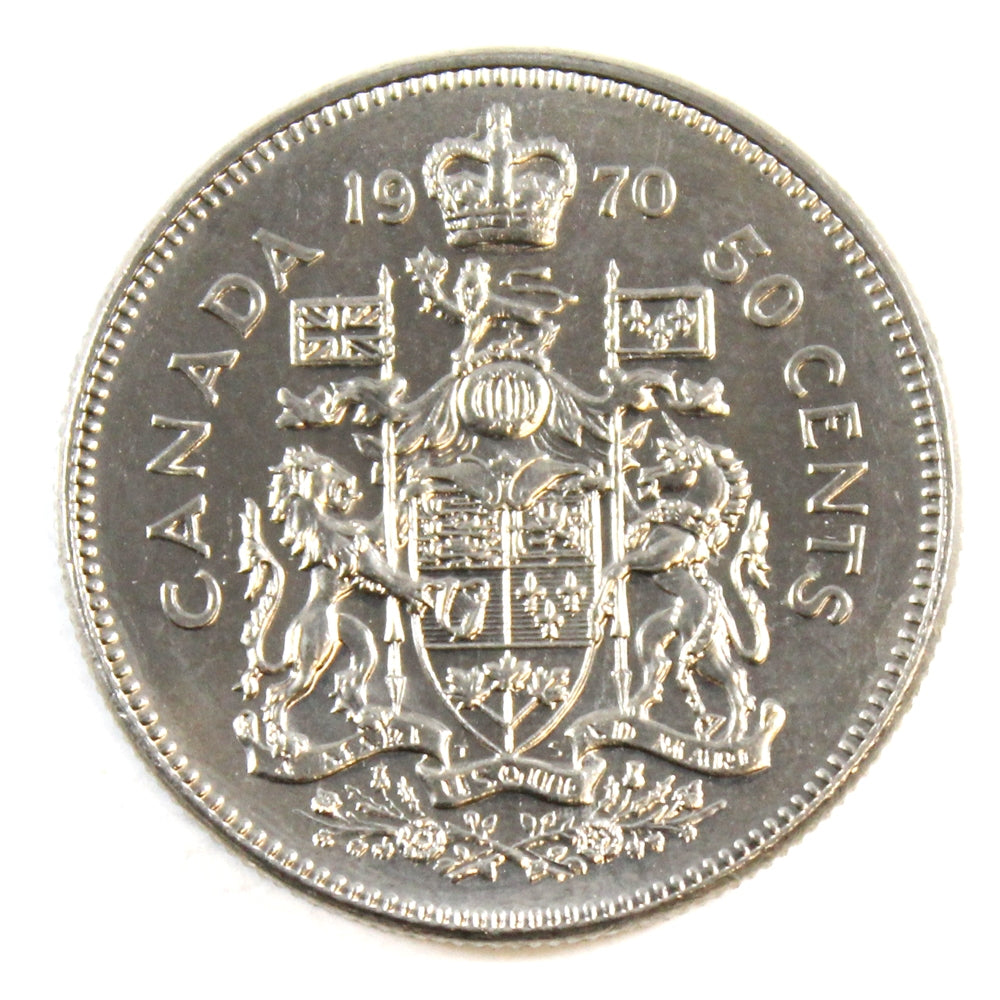 1970 Canada 50-cents Choice Brilliant Uncirculated (MS64)