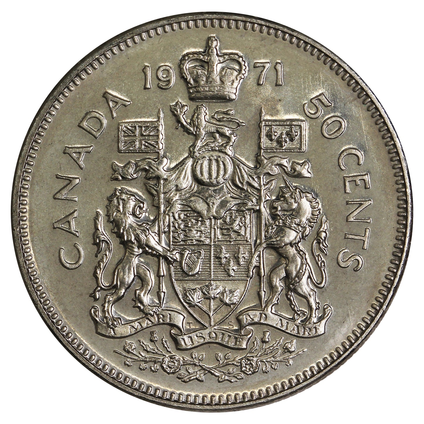 1971 Canada 50-cents UNC+ (MS62)