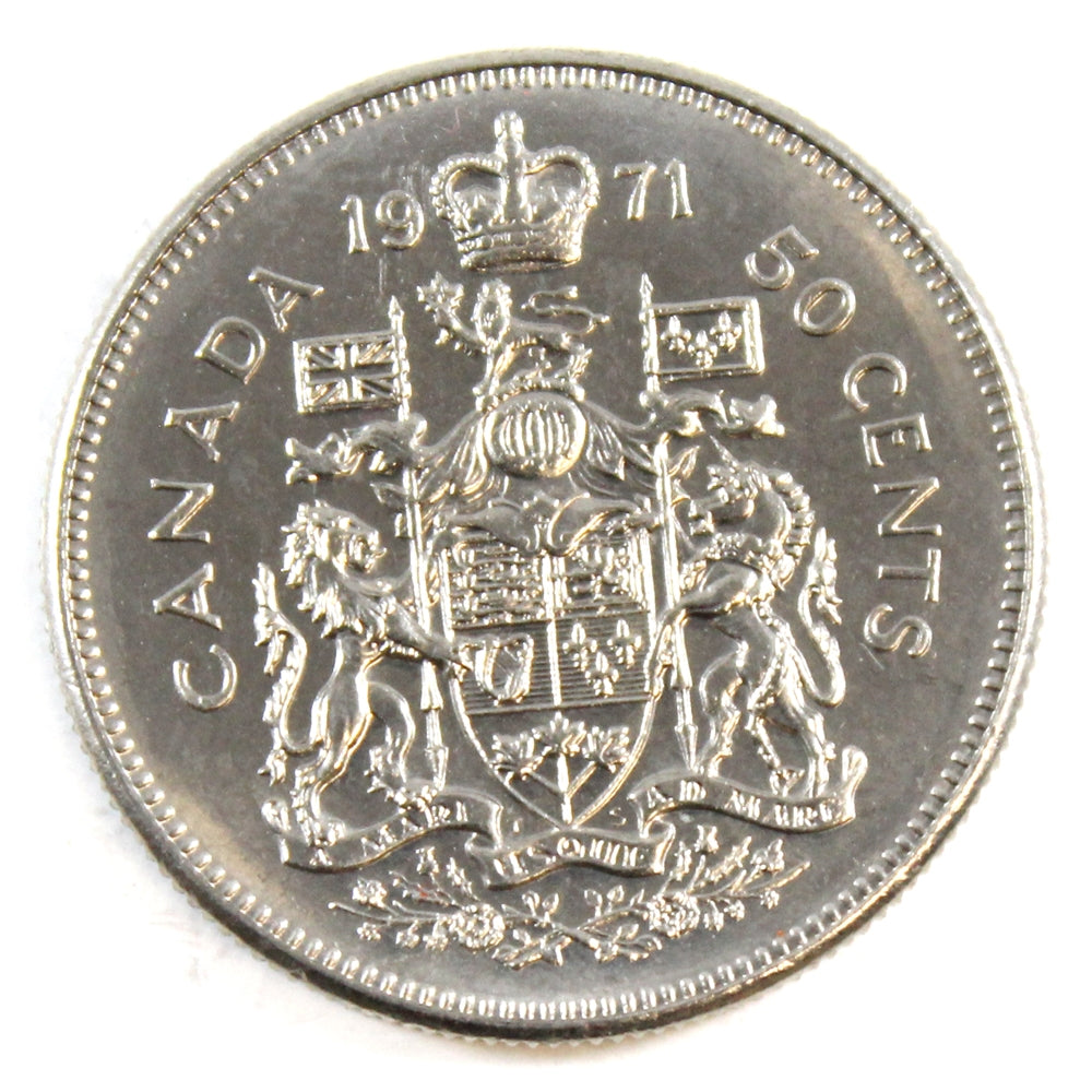 1971 Canada 50-cents Choice Brilliant Uncirculated (MS64)