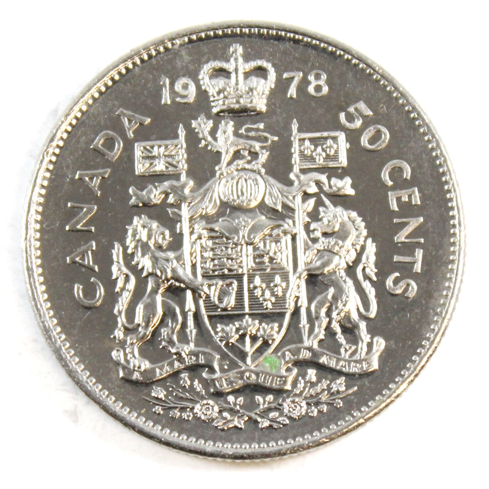 1978 Round Jewels Canada 50-cents Uncirculated (MS60)