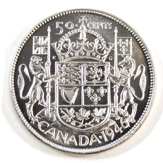 1946 Canada 50-cents Brilliant Uncirculated (MS63) $