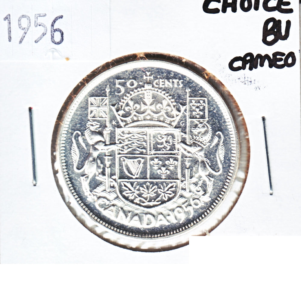 1956 Canada 50-cents Choice Brilliant Uncirculated Cameo (MS64)