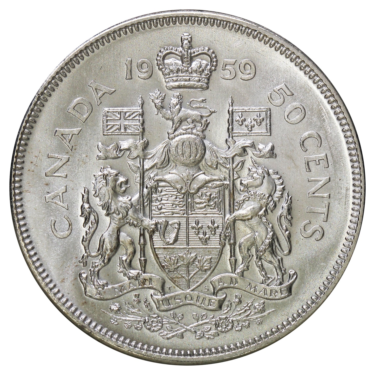 1959 Canada 50-cents Choice Brilliant Uncirculated (MS64)