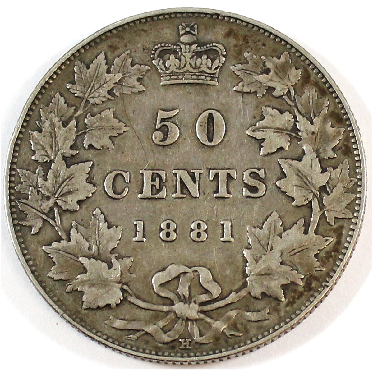 1881H Canada 50-cents VF-EF (VF-30) $