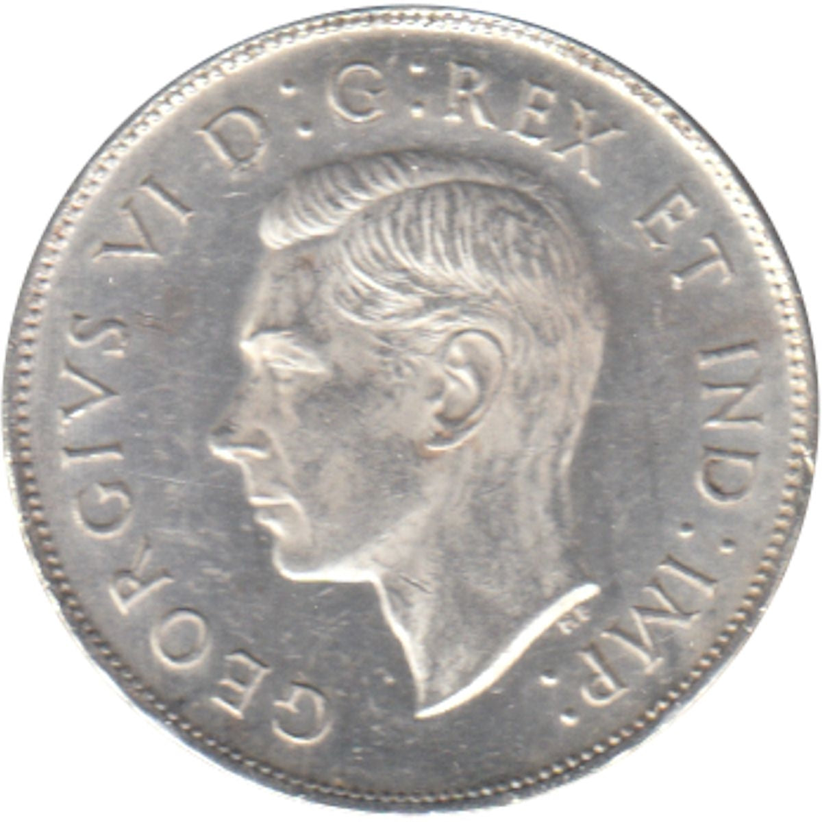 1942 Canada 50-cents AU-UNC Cameo (AU55)