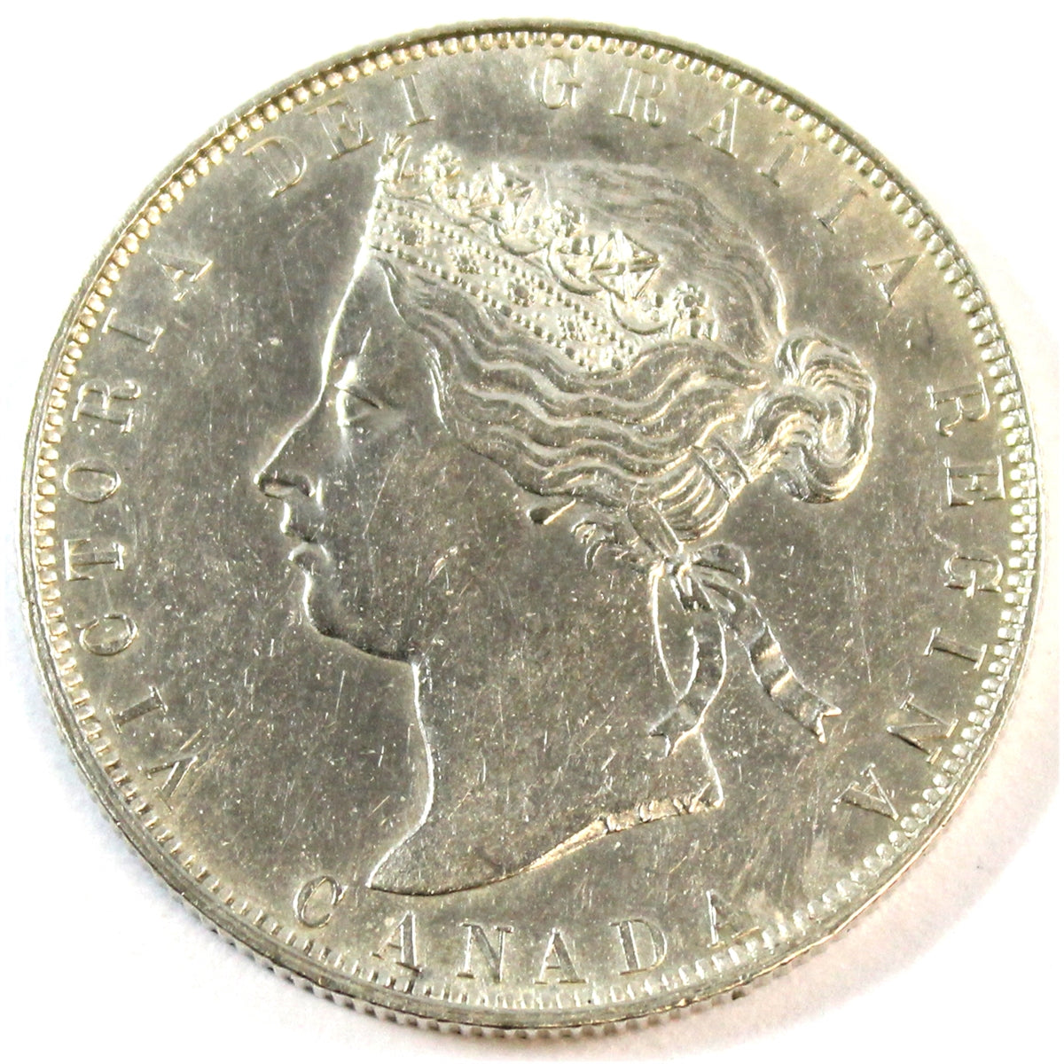 1870 LCW Canada 50-cents AU53 $