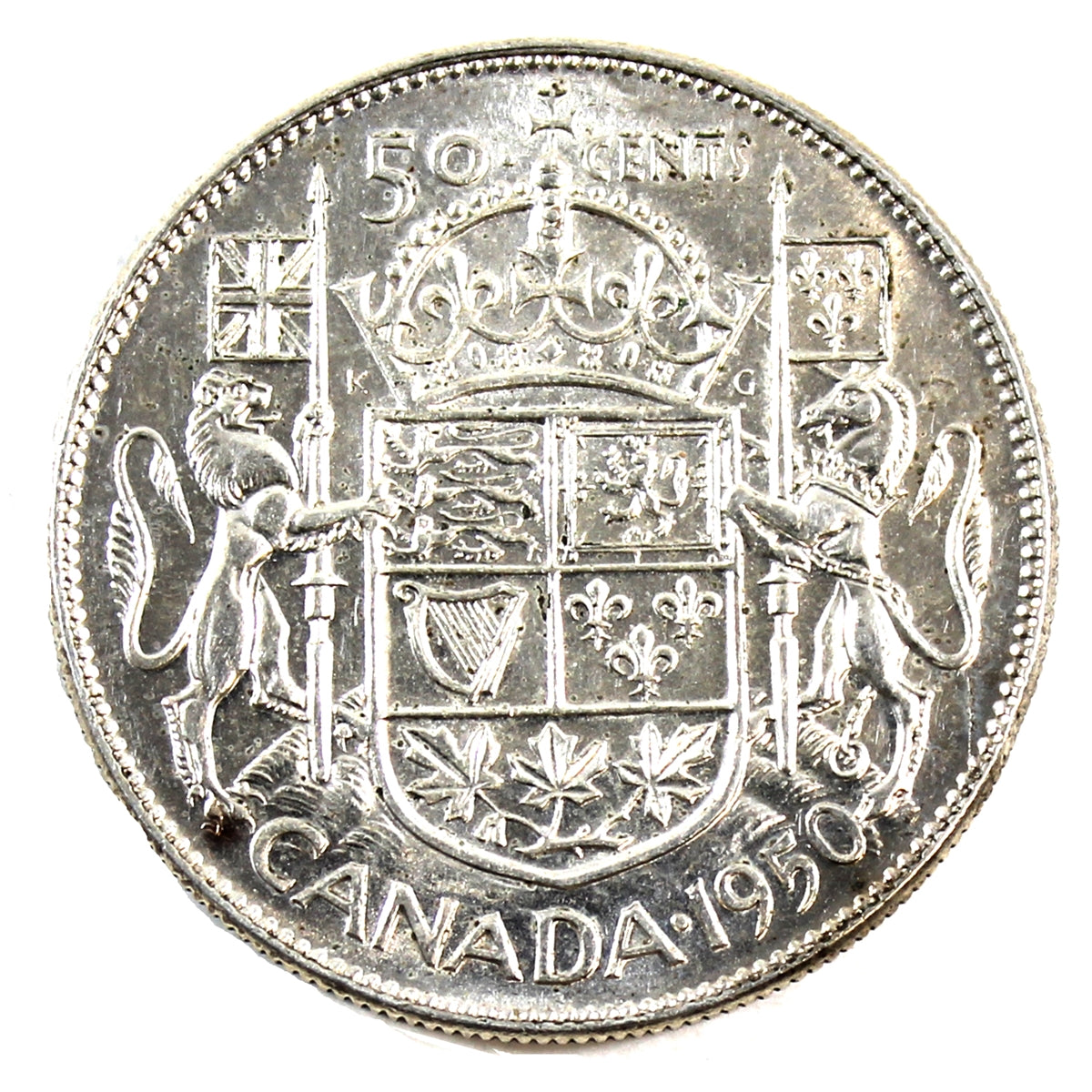 1950 Half Design Canada 50-cents EF-AU (EF45)
