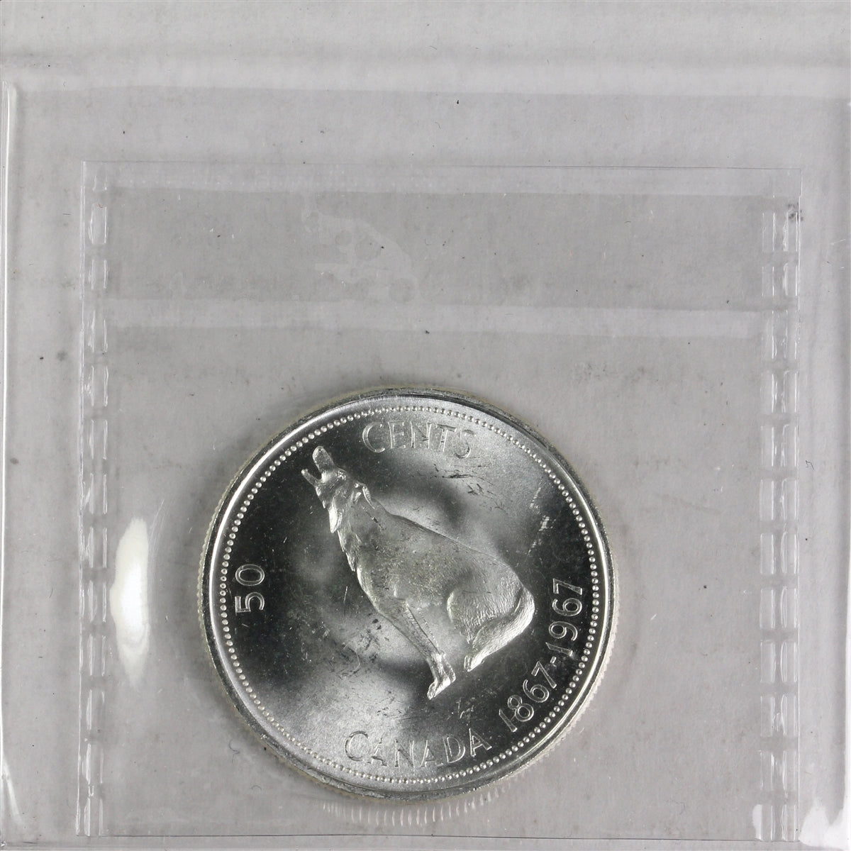 1967 Canada 50-cents ICCS Certified MS64 Cameo