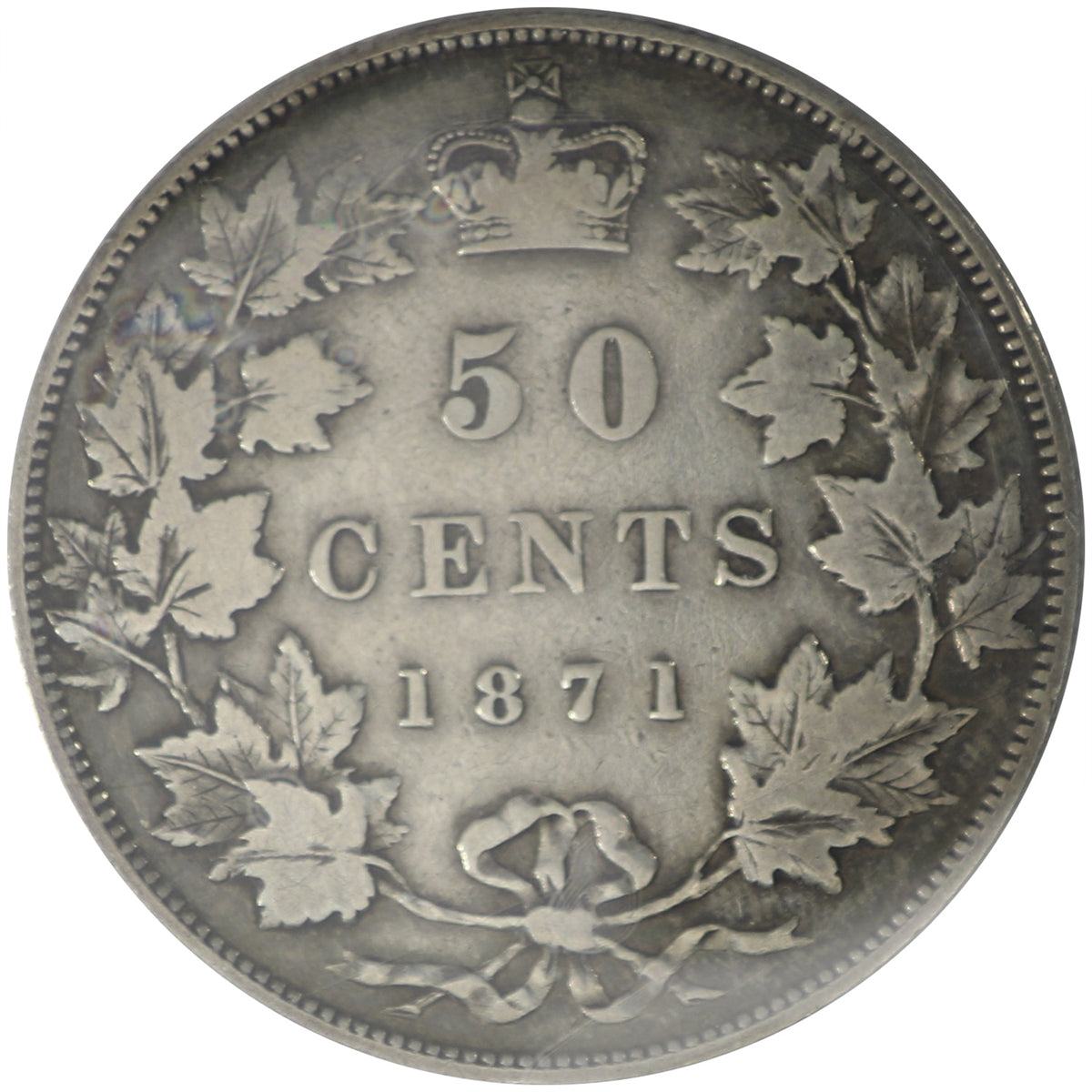 1871 Canada 50-cents ICCS Certified VG8