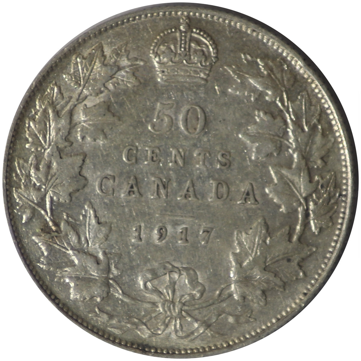 1917 Canada 50-cents ICCS Certified VF20