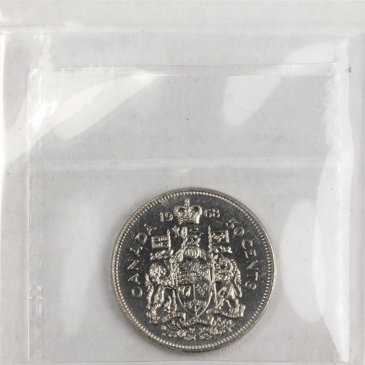 1968 Missing A Canada 50-cents ICCS Certified MS63