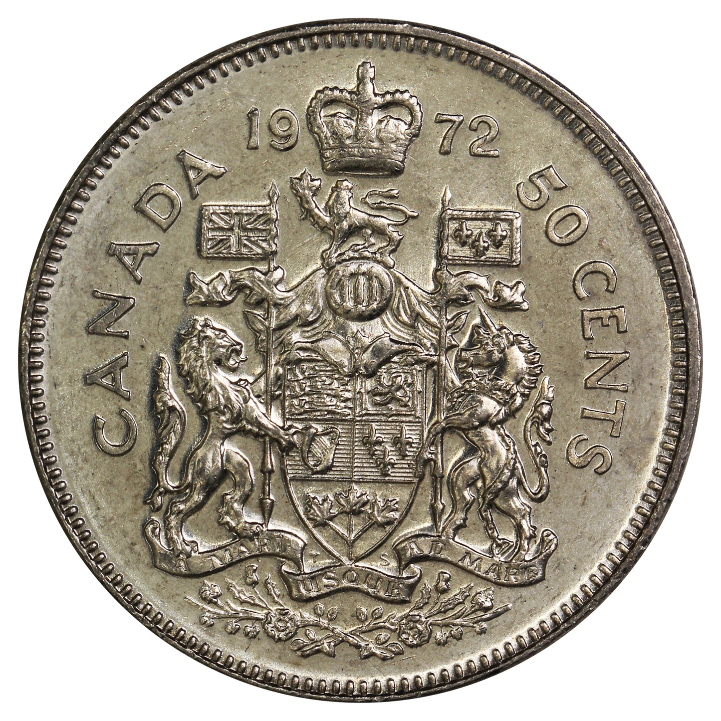 1972 Canada 50-cents UNC+ (MS62)