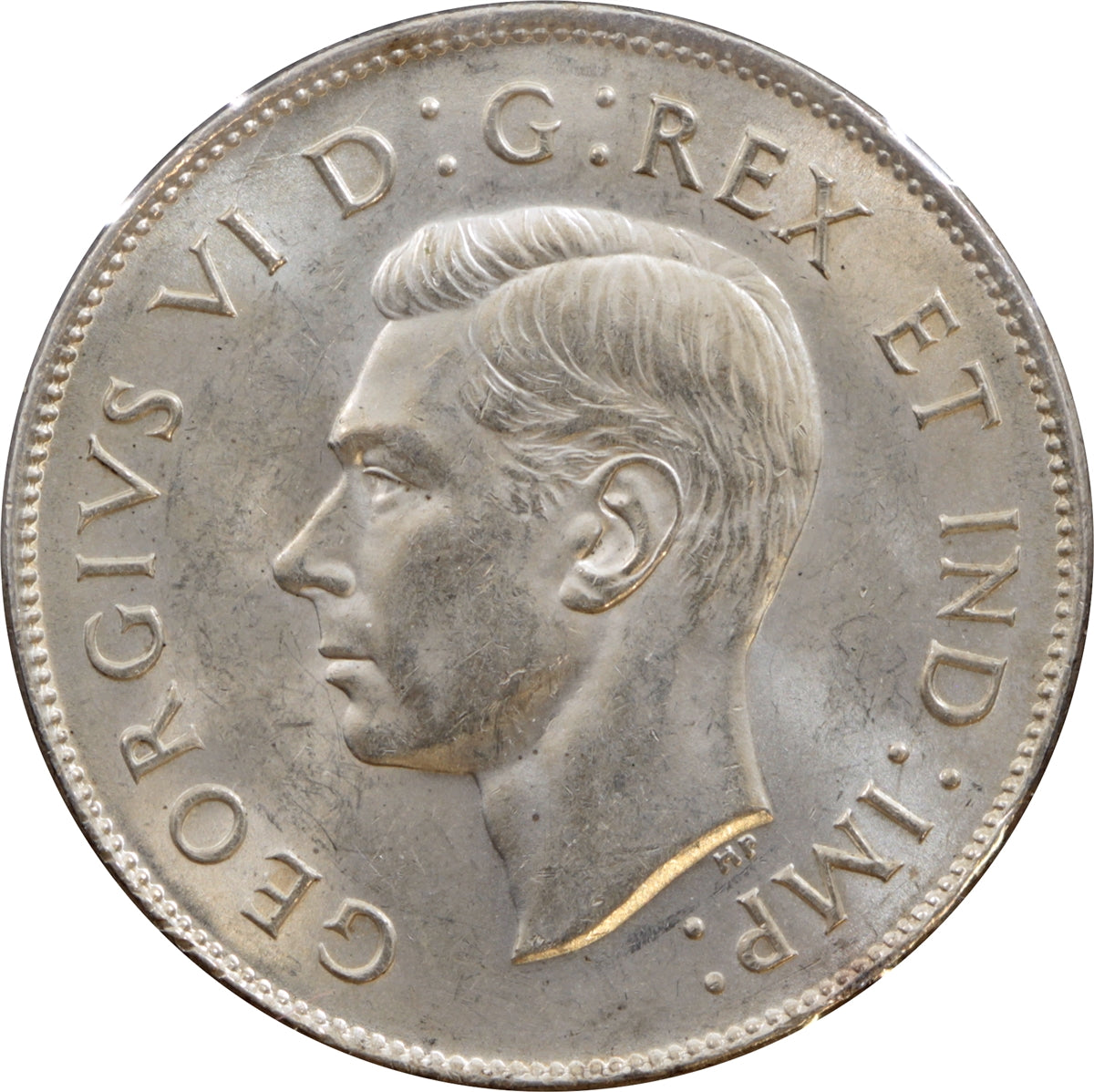 1943 Near 3 Canada 50-cents Brilliant Uncirculated (MS63) $