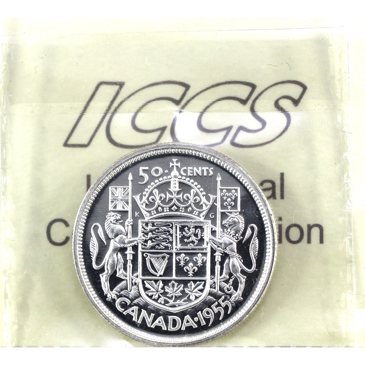1955 Canada 50-cents ICCS Certified PL67 Cameo