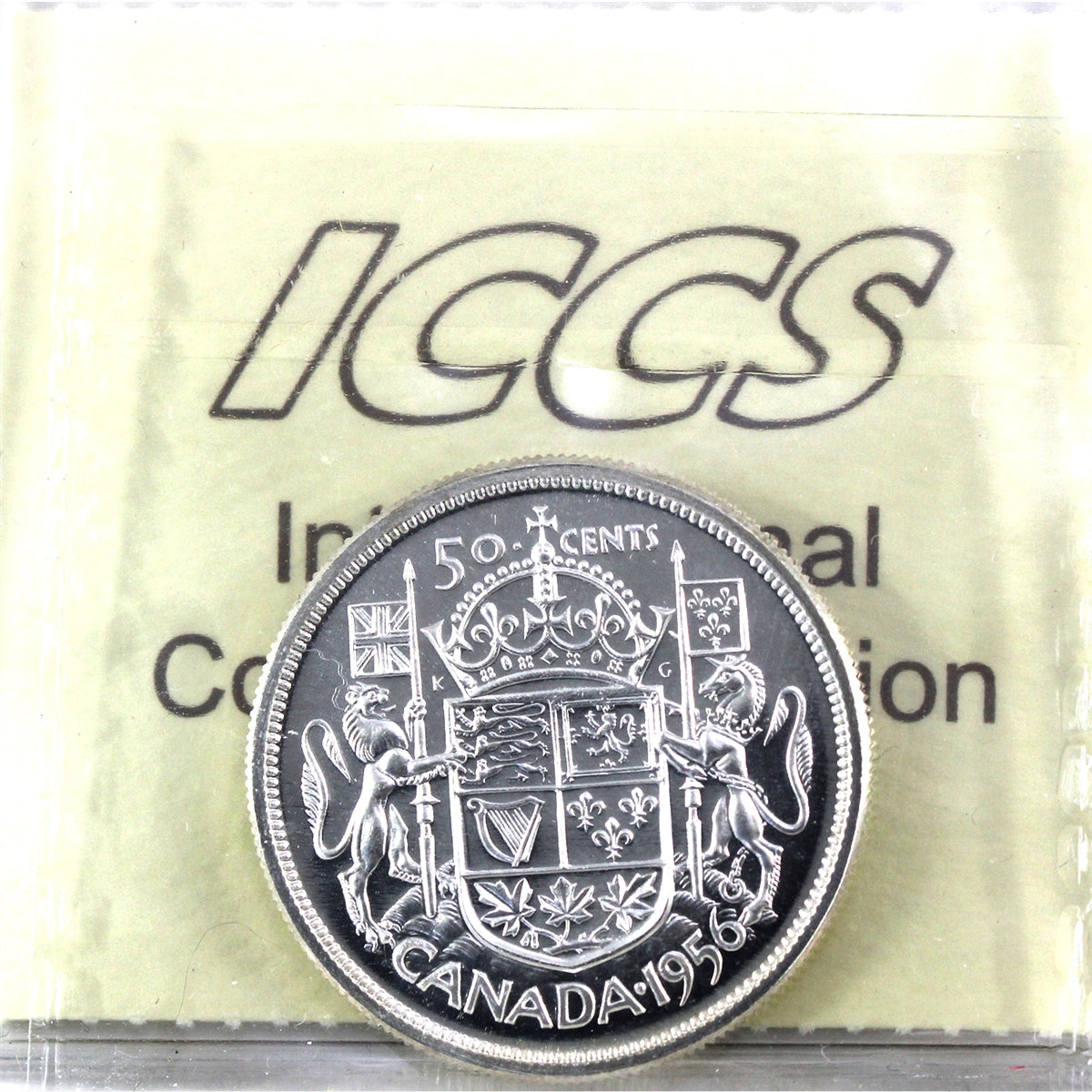 1956 Canada 50-cents ICCS Certified PL67