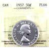 1957 Canada 50-cents ICCS Certified PL66