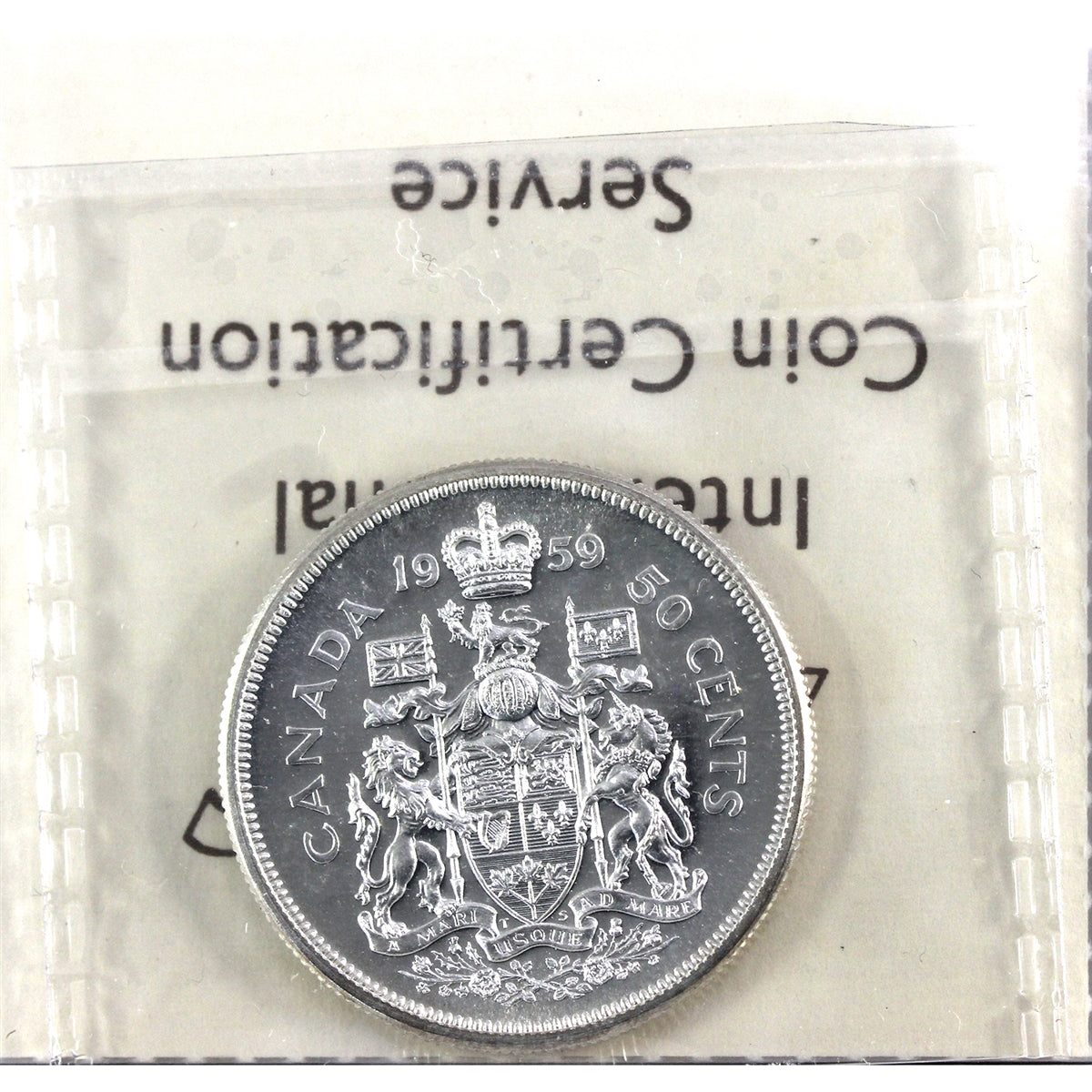 1959 Canada 50-cents ICCS Certified PL65