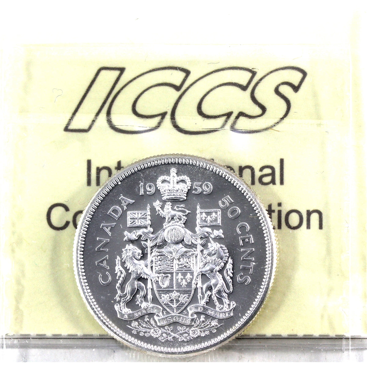 1959 Canada 50-cents ICCS Certified PL66 Cameo