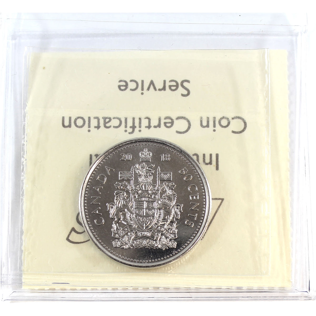 2018 Canada 50-cents ICCS Certified MS66