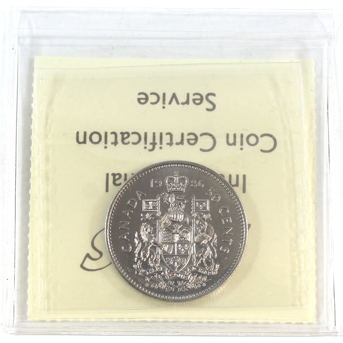 1986 Canada 50-cents ICCS Certified MS64