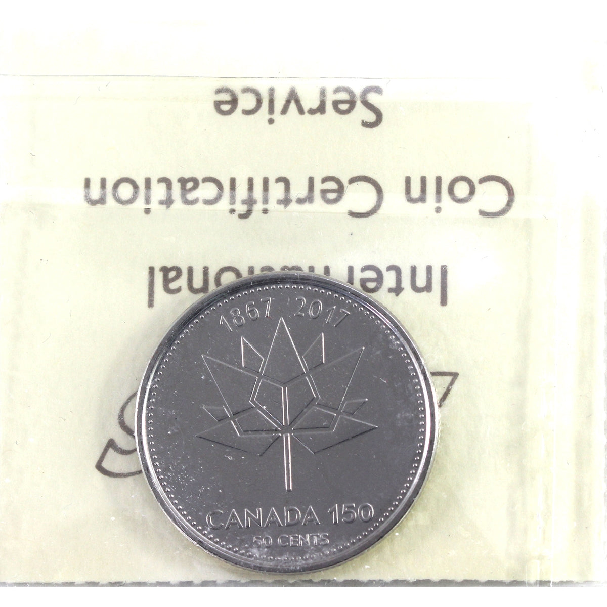 2017 Canada 150 50-cents ICCS Certified MS65