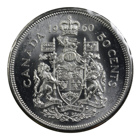 1960 Canada 50-cents Choice Brilliant Uncirculated (MS64)
