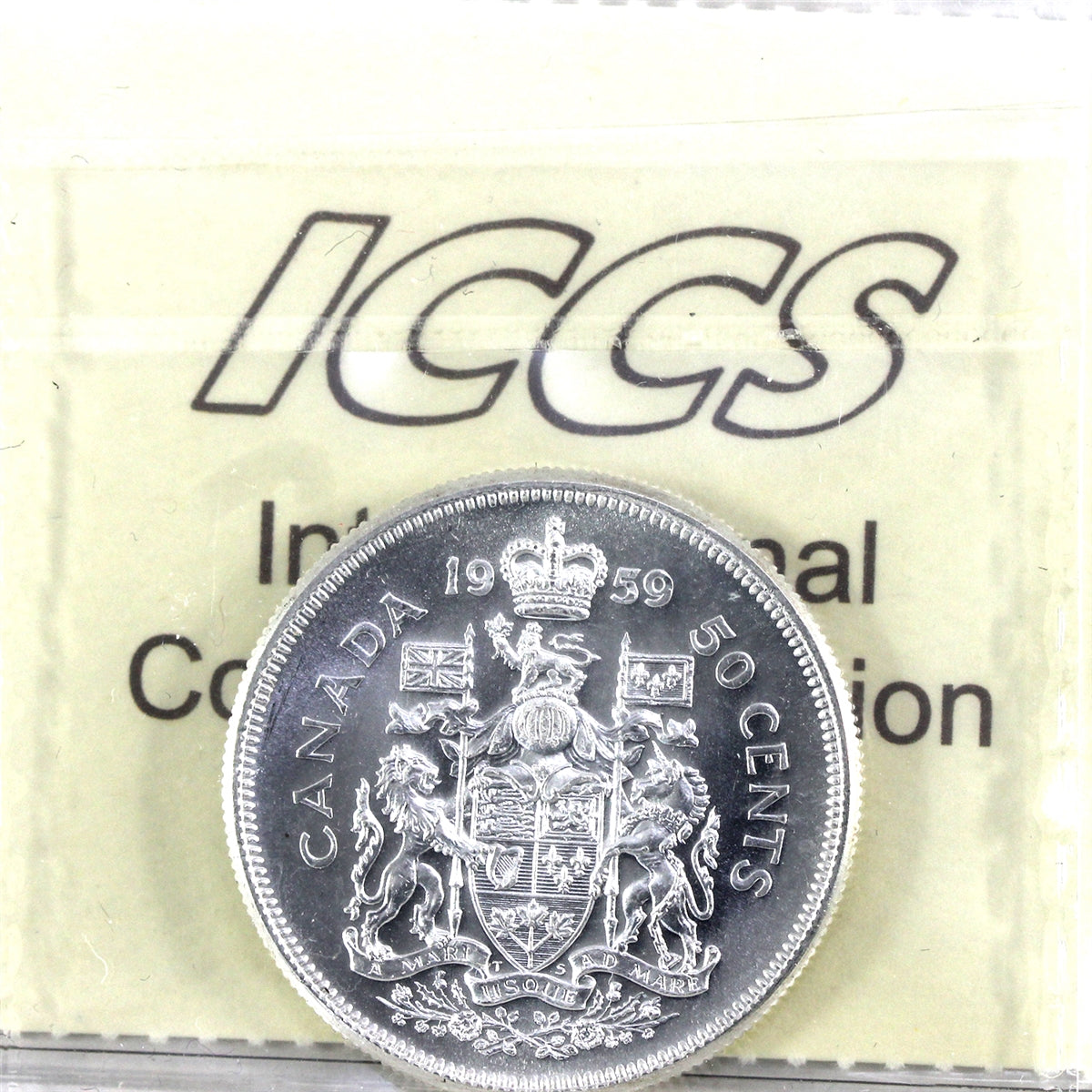 1959 Canada 50-cents ICCS Certified MS65 Cameo