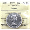 1959 Canada 50-cents ICCS Certified PL65 Cameo