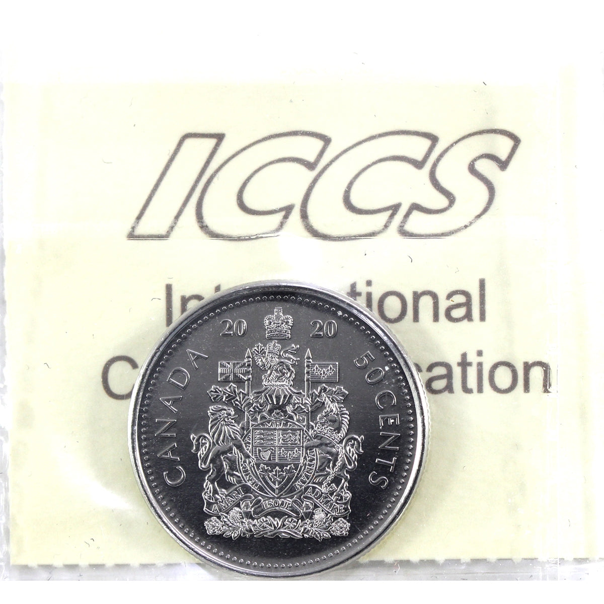2020 Canada 50-cents ICCS Certified MS65