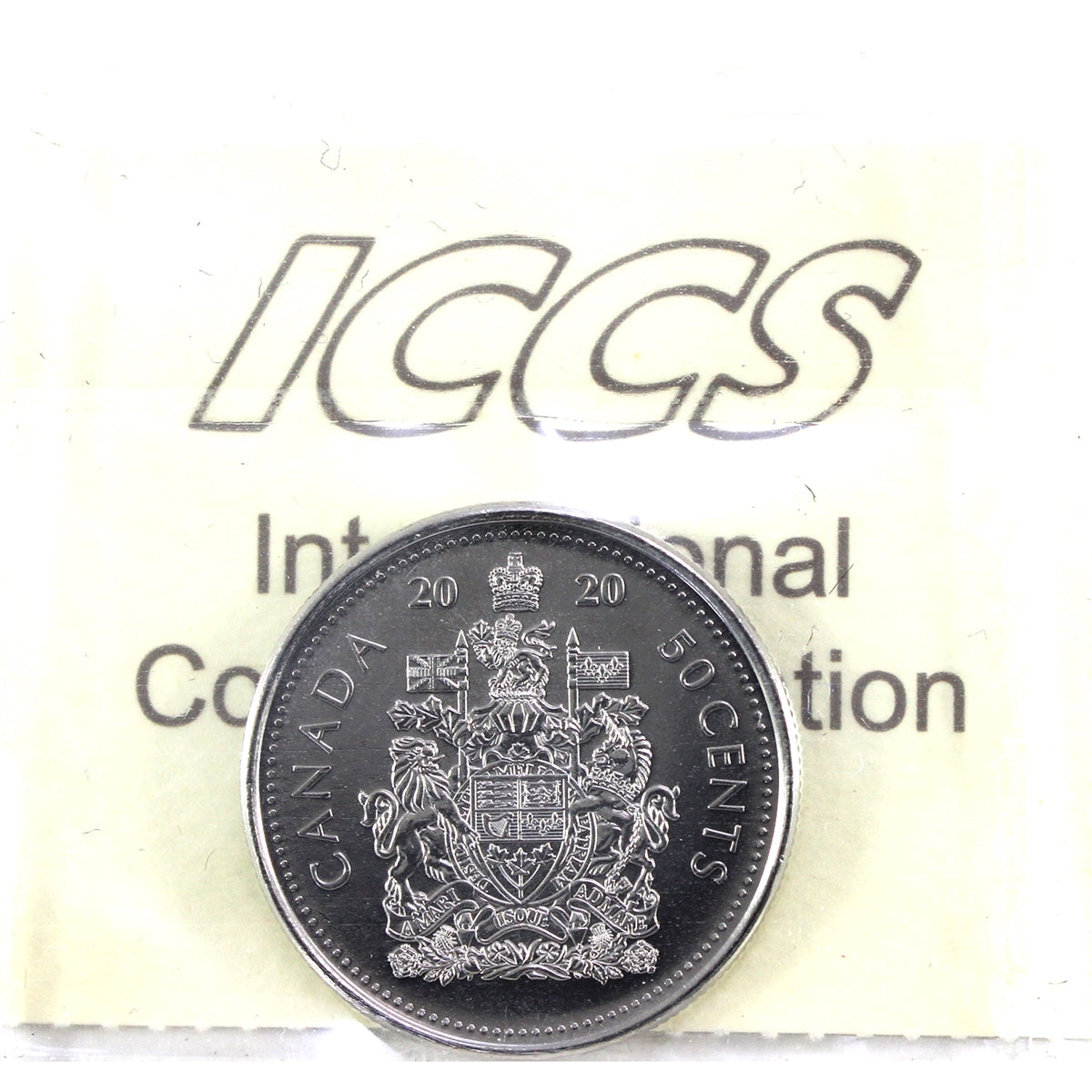 2020 Canada 50-cents ICCS Certified MS67