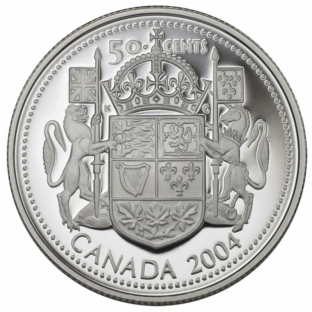 2004 Canada 50-cents Silver Proof (1953 Effigy)