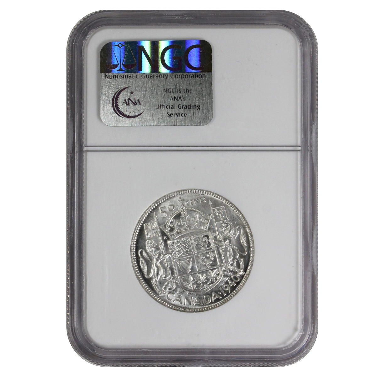 1940 Canada 50-cents NGC Certified MS62