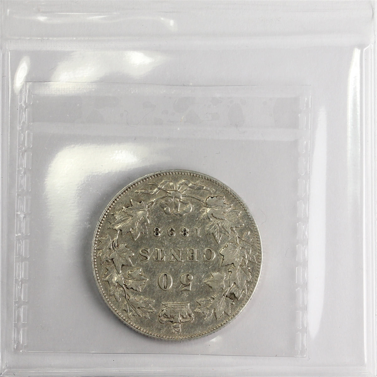 1898 Canada 50-cents ICCS Certified F15 (KP 114)