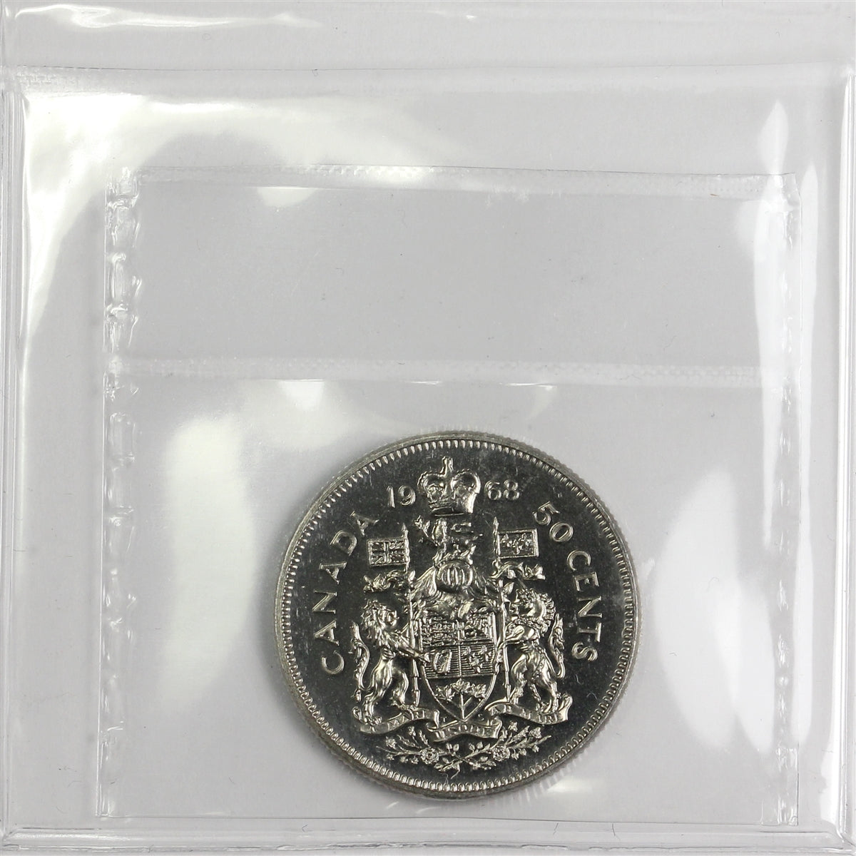 1968 Canada 50-cents ICCS Certified PL66 Cameo