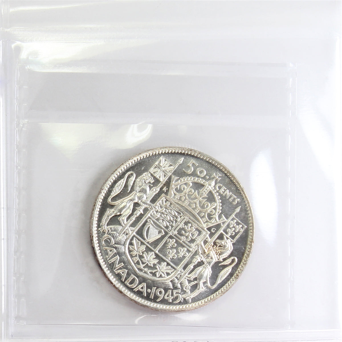 1945 Canada 50-cents ICCS Certified MS63
