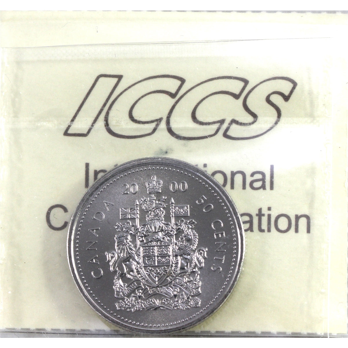 2000 Canada 50-cents ICCS Certified MS64