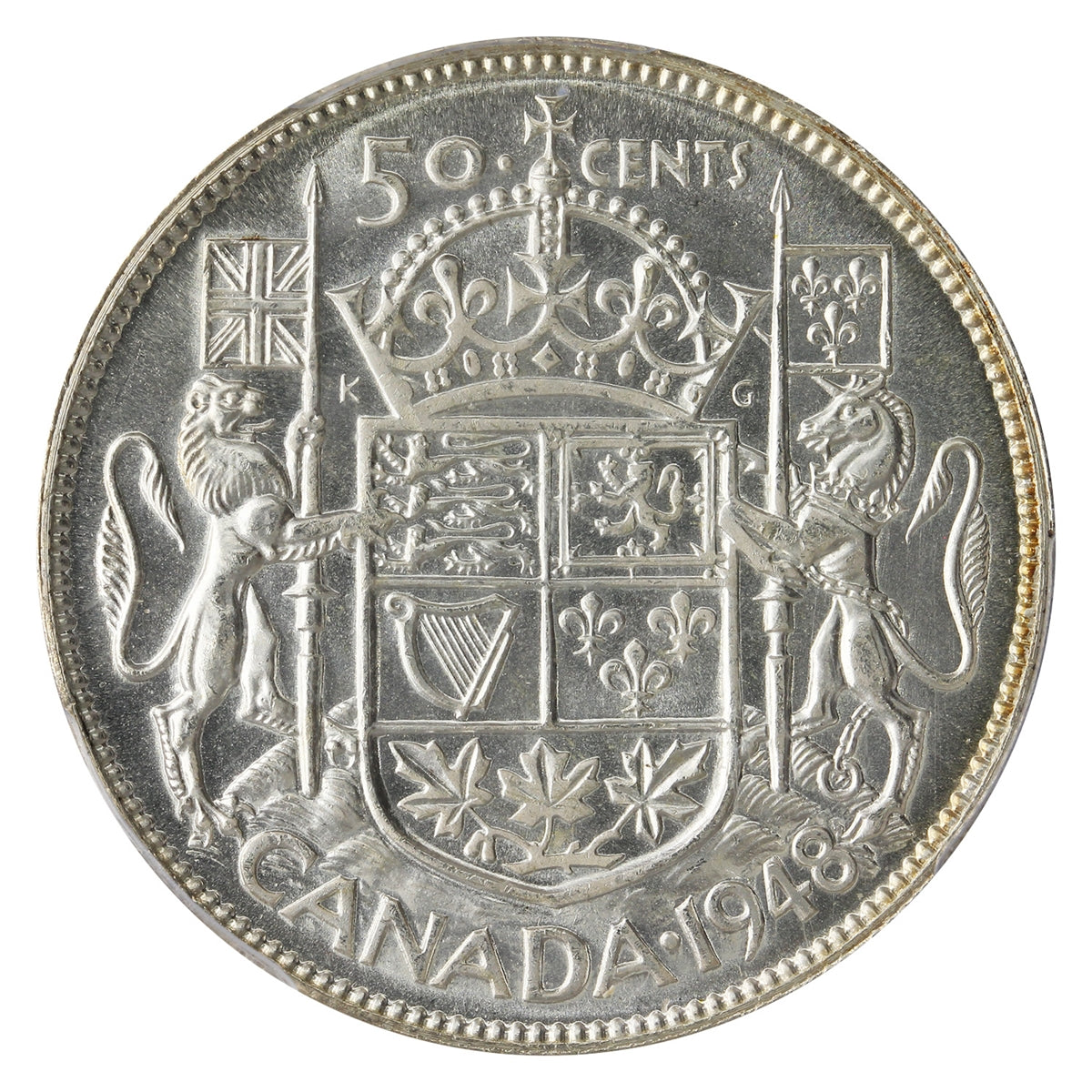 1948 Canada 50-cents PCGS Certified MS63