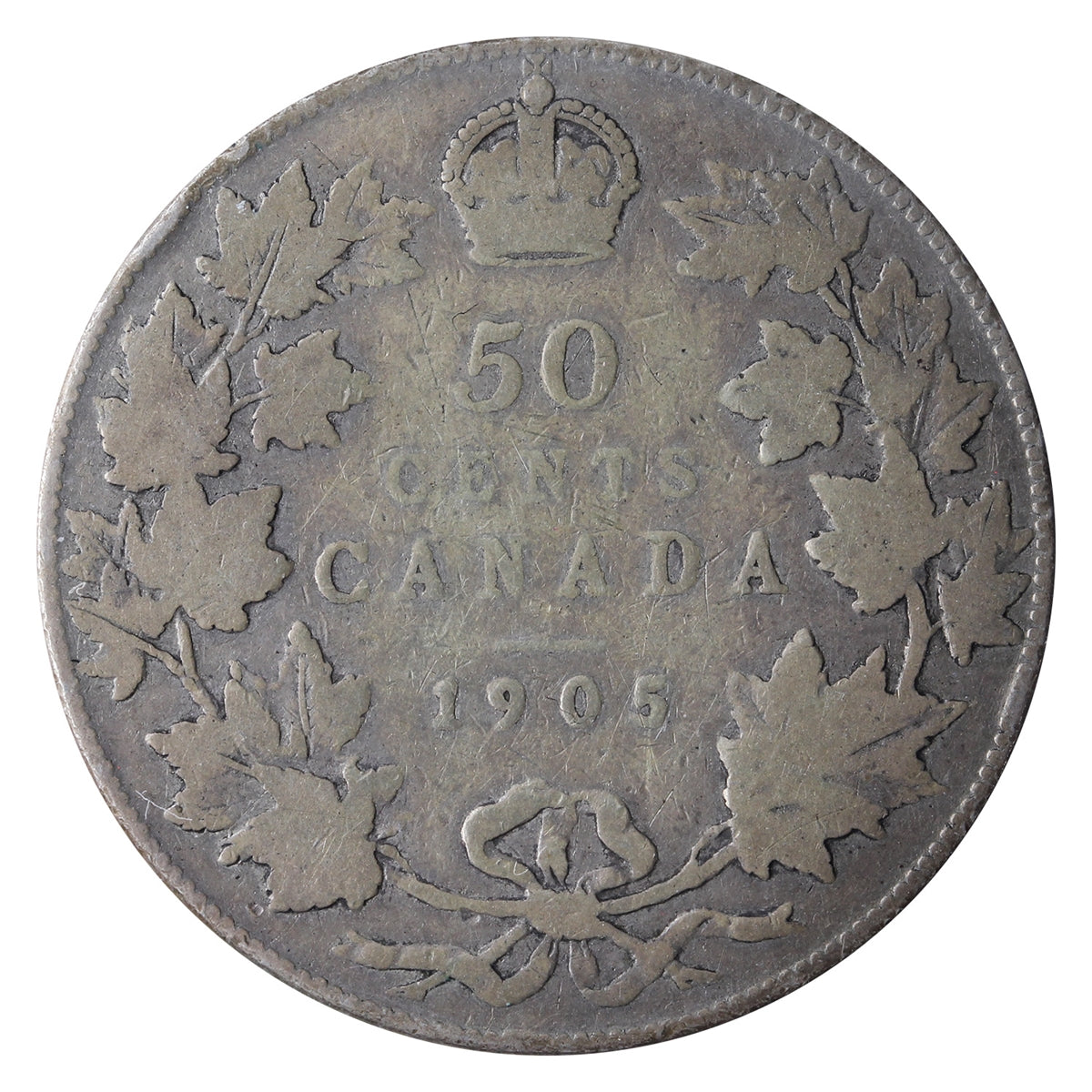 1905 Canada 50-cents ICCS Certified VG10