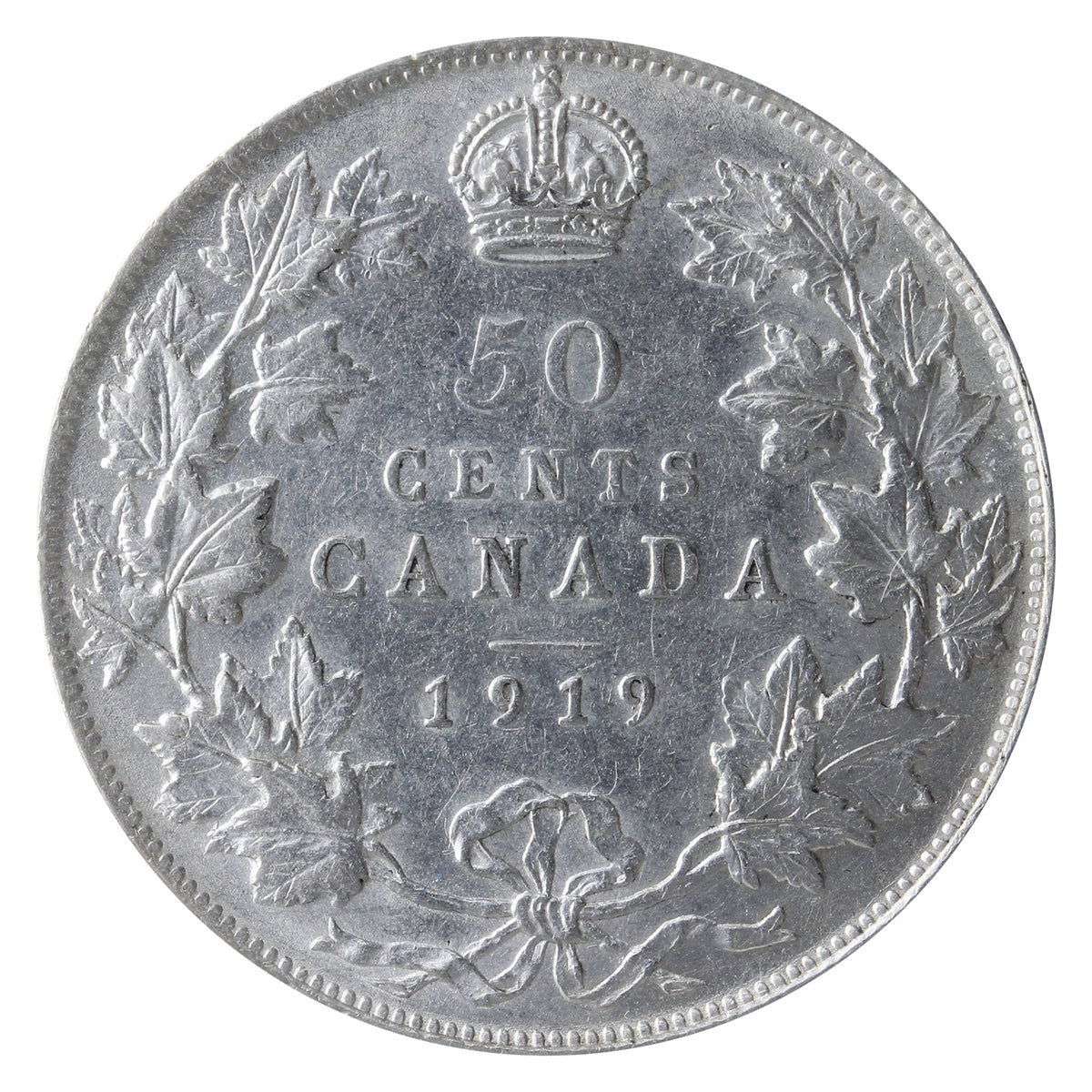 1919 Canada 50-cents ICCS Certified EF45
