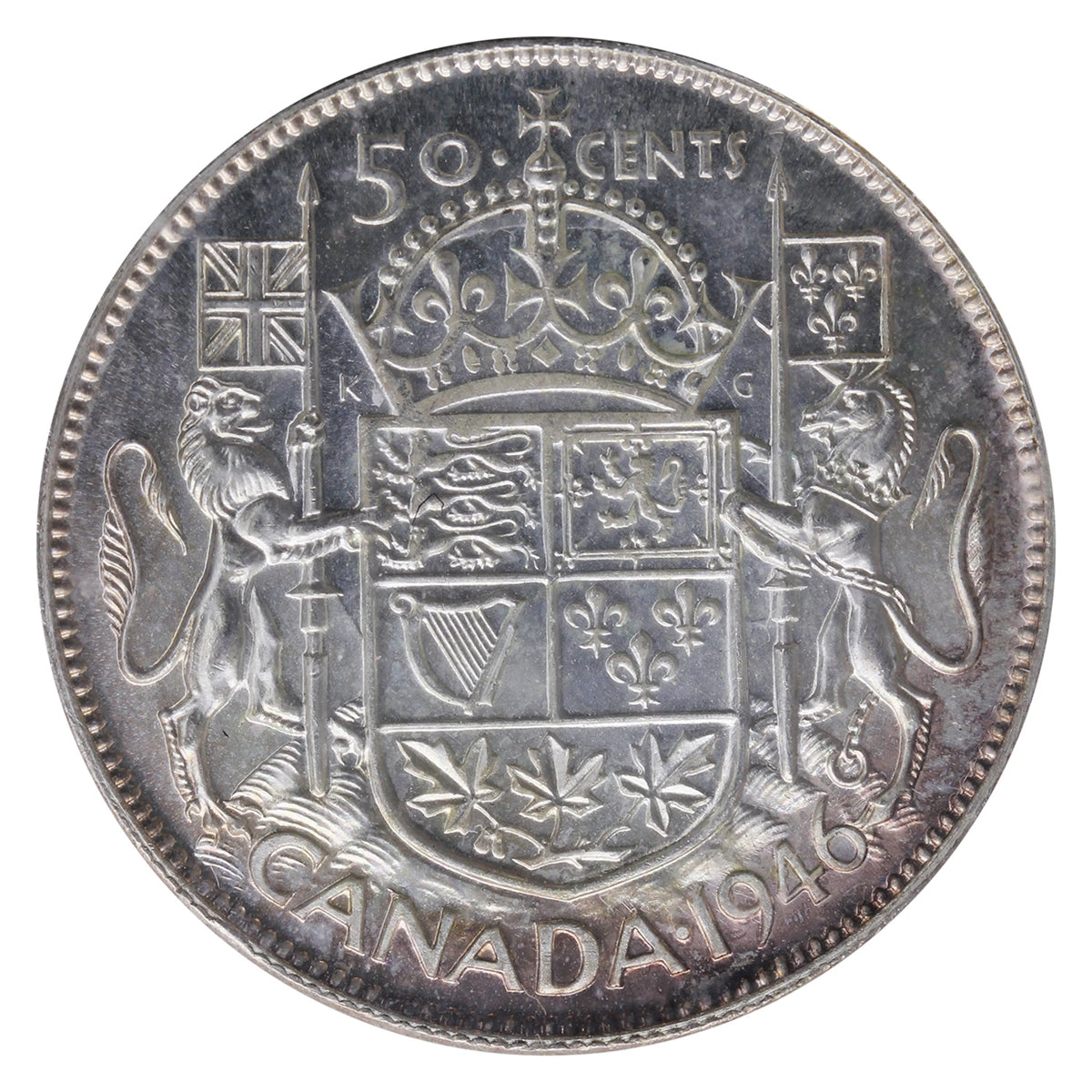 1946 Canada 50-cents ICCS Certified MS63