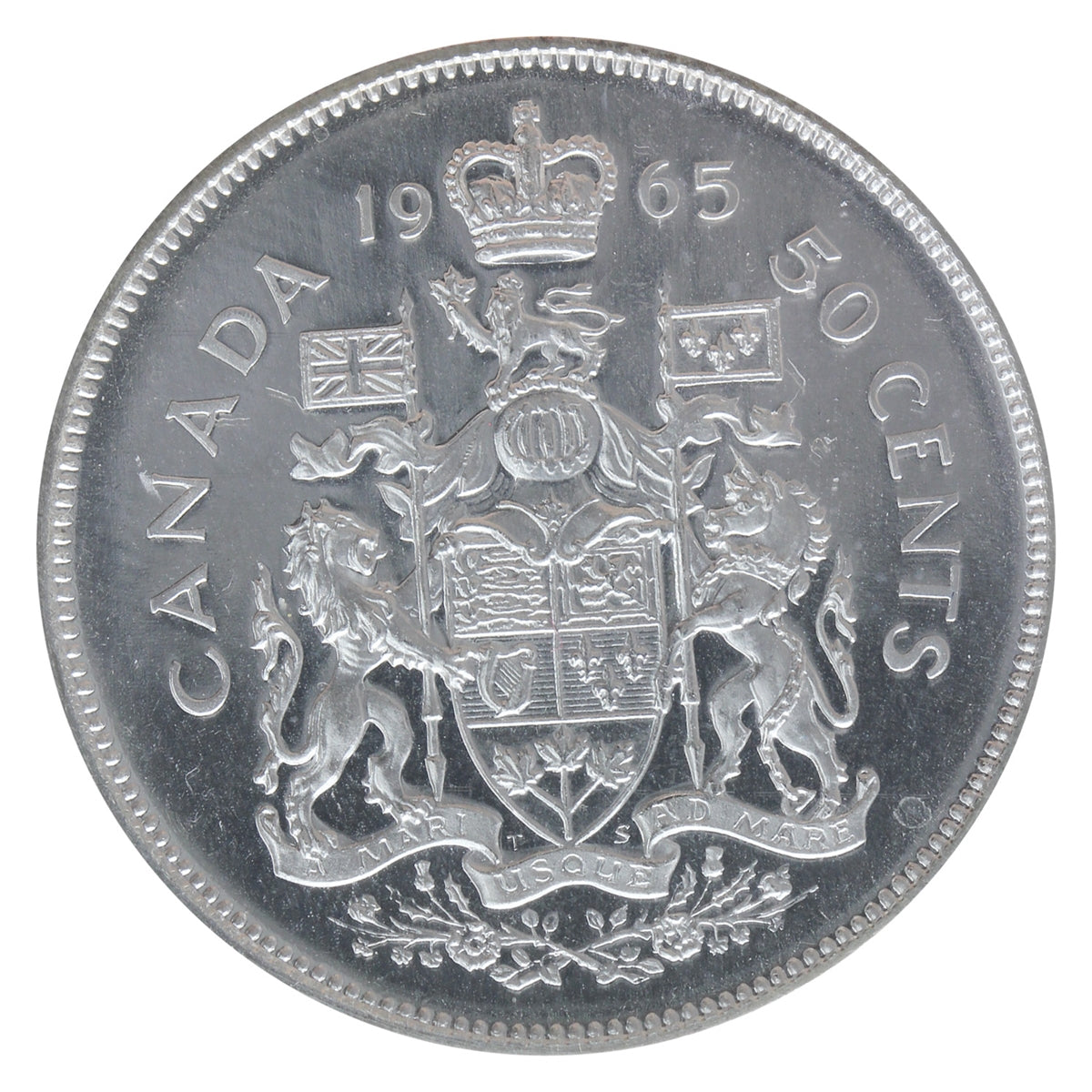 1965 Canada 50-cents ICCS Certified PL66 Cameo