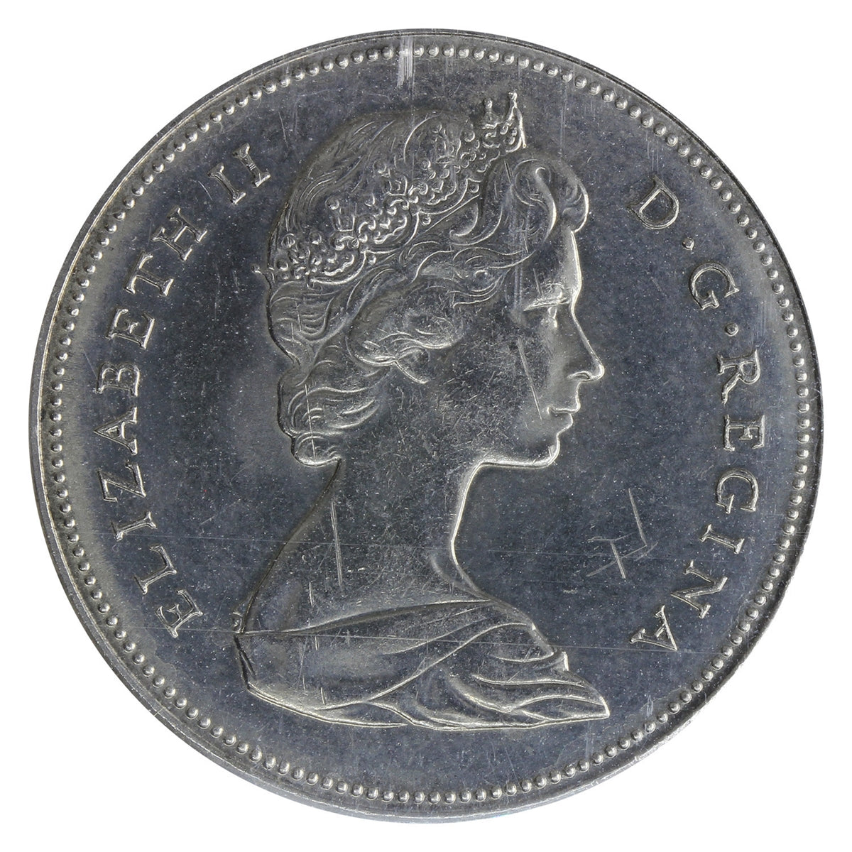 1972 Missing A Canada 50-cents ICCS Certified MS64