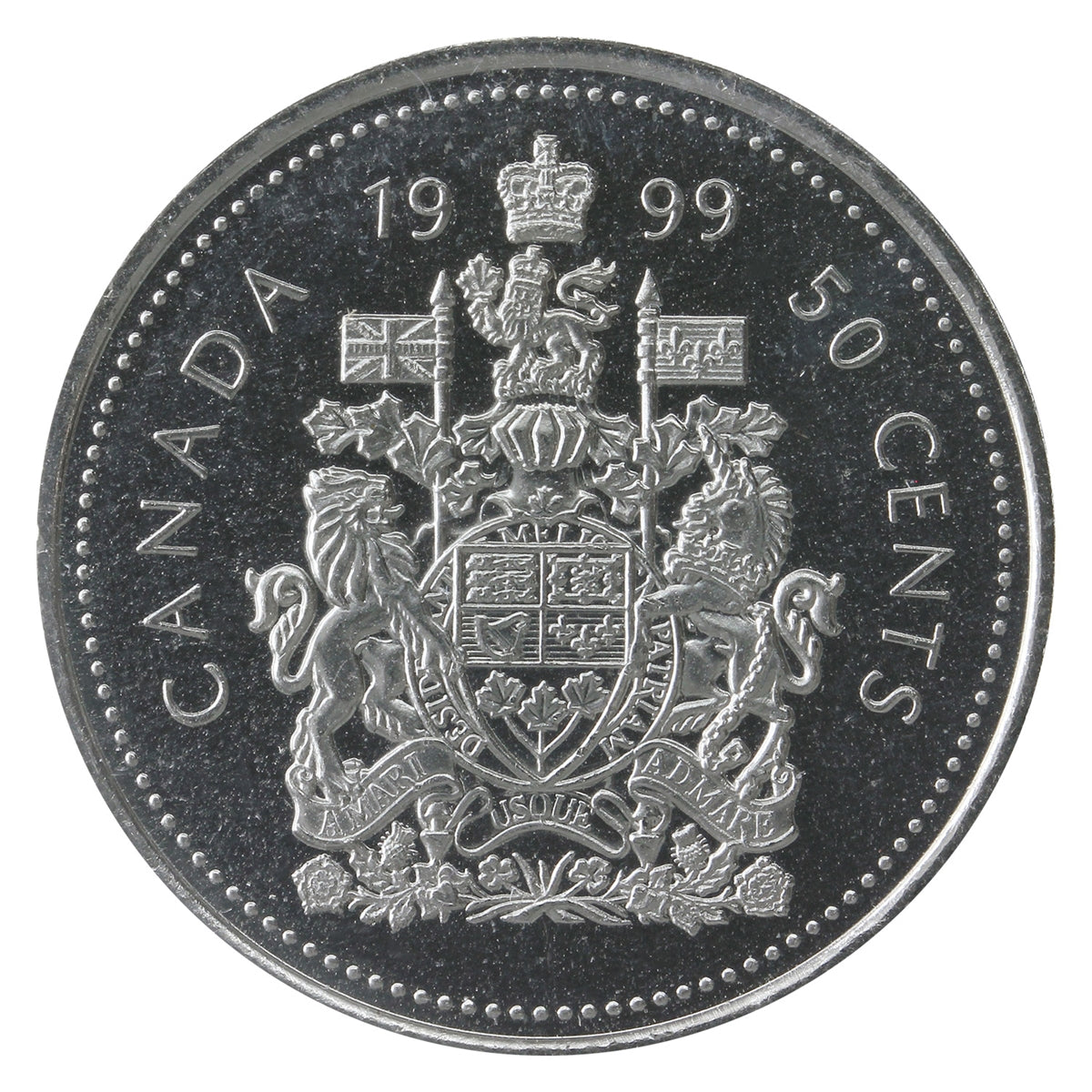 1999 Canada 50-cents ICCS Certified MS64