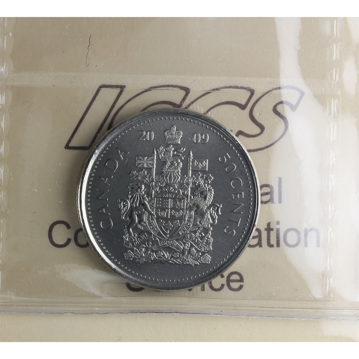 2009 Canada 50-cents ICCS Certified MS64