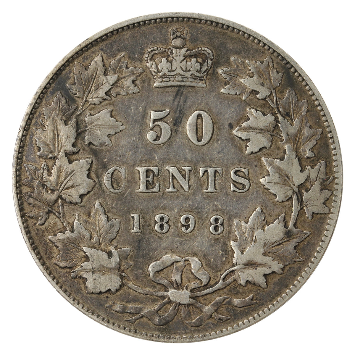 1898 Canada 50-cents Very Fine (VF-20) $